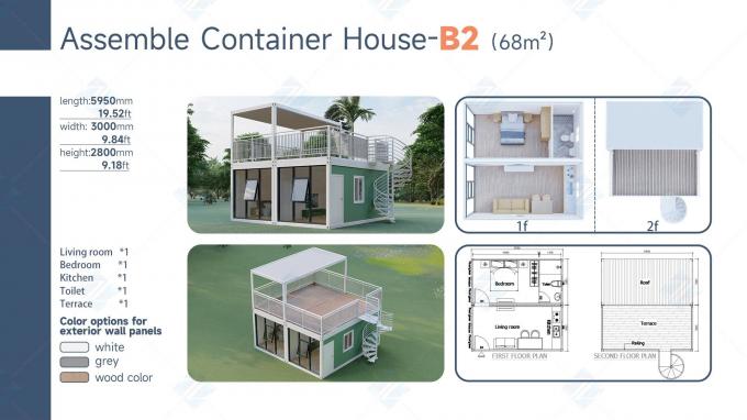 Modular Prefab Container Van Assembly